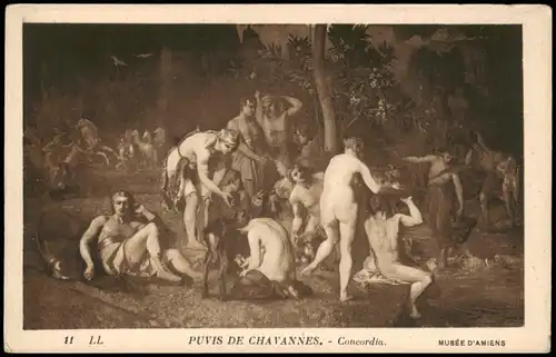 Ansichtskarte  Kunst: PUVIS DE CHAVANNES Concordia MUSÉE D'AMIENS 1910