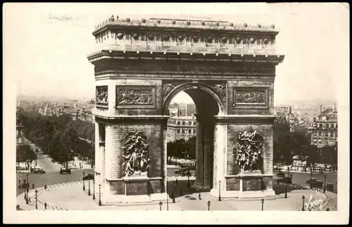 CPA Paris L'Arc de Triomphe de l'Étoile 1920