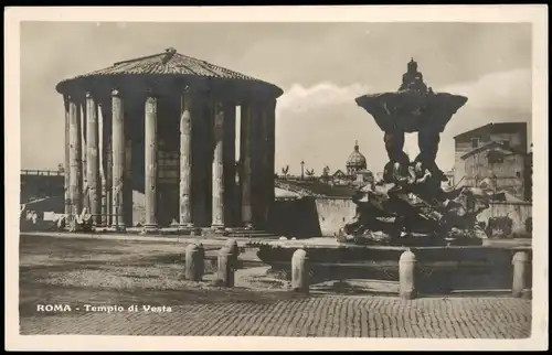 Cartoline Rom Roma Tempio di Vesta 1930