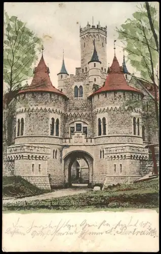 Ansichtskarte Nordstemmen Schloss Marienburg - Weststemmen 1905