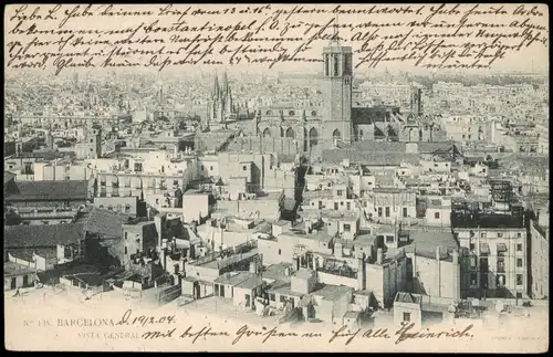 Postales Barcelona Totale 1904