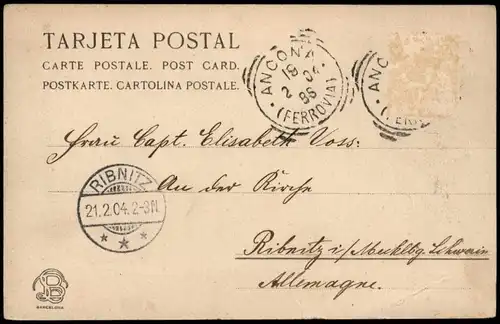 Postales Barcelona Totale 1904