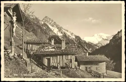 Ansichtskarte Gerstruben-Oberstdorf (Allgäu) Jesuskreuz - Stadtpartie 1942