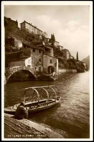 Cartoline Como LAGO DI COMO - NESSO 1940