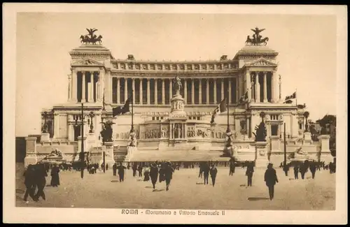 Cartoline Rom Roma Monumento a Vittorio Emanuele II 1920