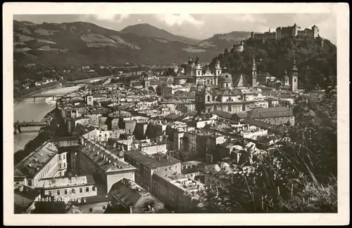 Ansichtskarte Salzburg Panorama-Ansicht 1942