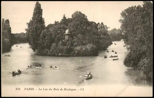 16. Arrondissement (Passy)-Paris Le Lac du Bois de Boulogne 1910