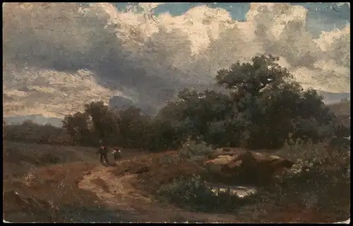 Künstlerkarte Kunstwerk Art Künstler JULIUS MAŘÁK: PO BOUŘI 1920