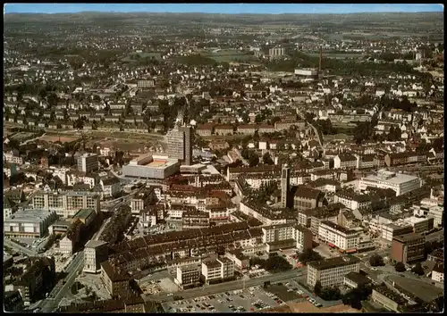 Ansichtskarte Solingen Luftbild Luftaufnahme der Klingenstadt 1981