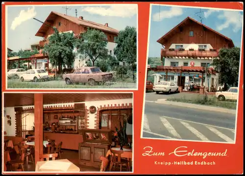 Bad Endbach Mehrbildkarte mit der Gaststätte ZUM ERLENGRUND 1975