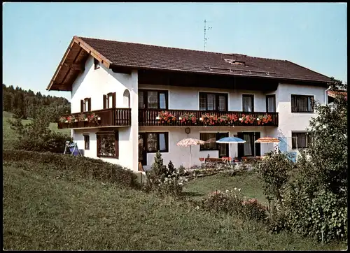 Ruhpolding Ortsansicht Partie am Haus Sonja, Obergschwendtner Straße 1970