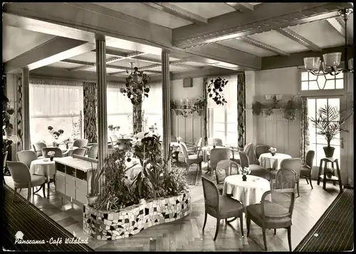 Ansichtskarte Bad Wildbad Panorama-Café Innenansicht 1960