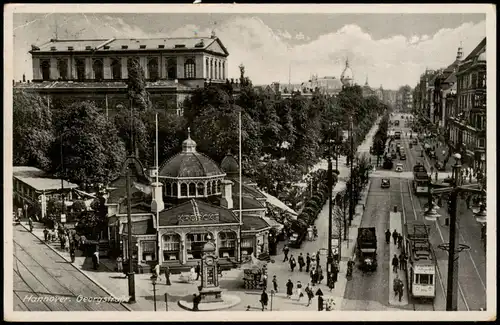 Ansichtskarte Hannover Georgstraße, Cafe Kröpcke 1940