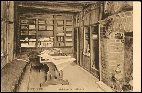 Ansichtskarte Lüneburg Rörkammer Rathaus. 1916