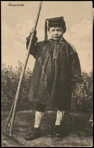 Ansichtskarte  Trachten/Typen "Riesertracht" Rieser-Tracht 1921