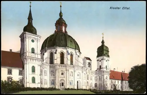 Ansichtskarte Ettal Kloster 1912