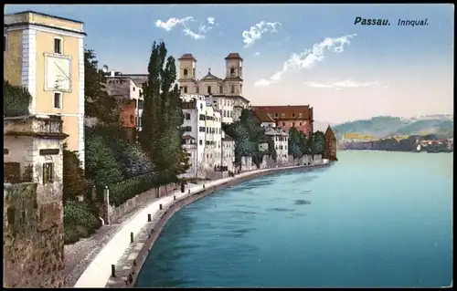 Ansichtskarte Passau Innquai. 1912