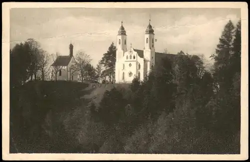 Ansichtskarte Bad Tölz Kalvarienberg-Kirche und Leonhardi-Kapelle 1925