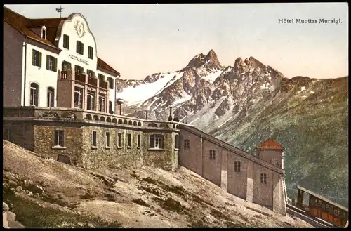 Ansichtskarte Samaden Samedan Hôtel Muottas Muraigl. 1911