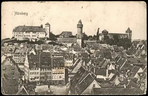 Ansichtskarte Nürnberg Stadtpartie 1905