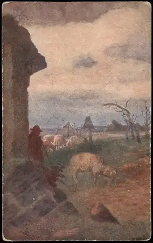 Ansichtskarte  Künstlerkarte: Gemälde / Kunstwerke Frieden 1913