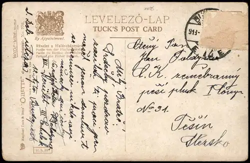 Postcard Budapest RÉSZLET A HALÁSZBÁSTYÁRÓL 1910