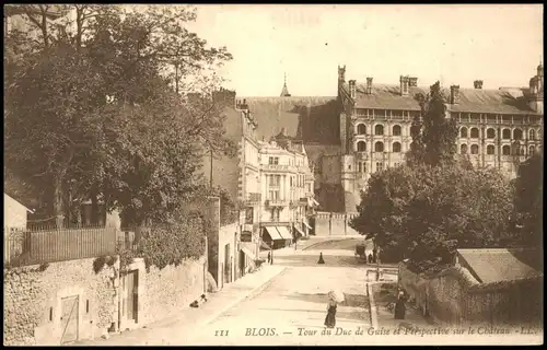 CPA Blois Tour du Duc de Guise et Perspective sur le Chateau 1910