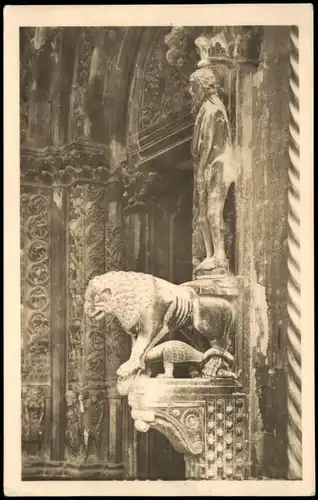 Postcard Trau Trogir Domportal Trogir, Atrio del Duomo 1918