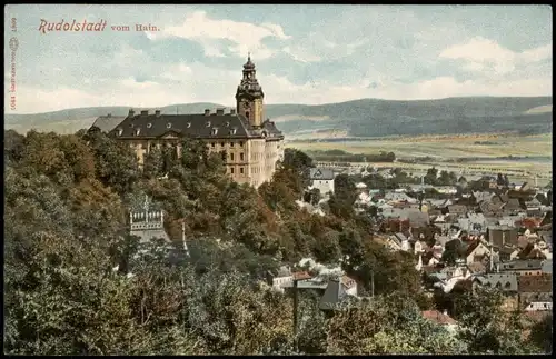 Ansichtskarte Rudolstadt Blick über die Stadt 1907