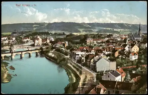 Ansichtskarte Bad Kösen Blick über die Stadt 1913