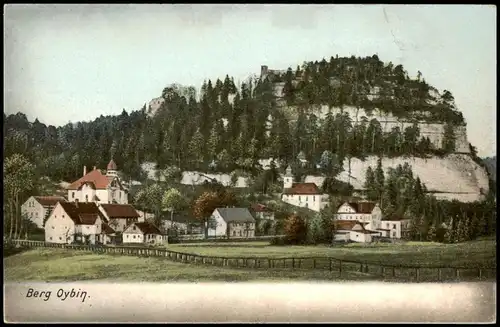 Ansichtskarte Oybin Berg Oybin, Stadtpartie 1908