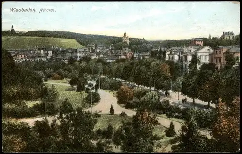 Ansichtskarte Wiesbaden Nerotal 1912