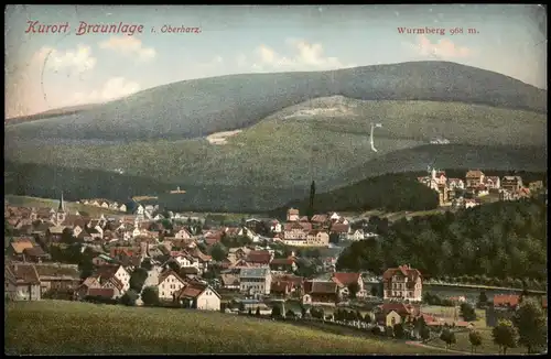 Ansichtskarte Braunlage Wurmberg, Stimmungsbild 1911