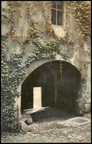 Meißen Löthainer Hof Schlossberg, Stimmungsbild Photochromie 1912