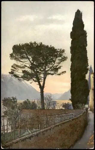 Ansichtskarte  Stimmungsbild: Ortspartie am See Italien Photochromie 1912