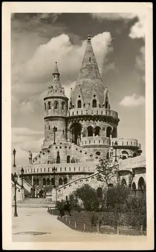 Postcard Budapest Halászbástya 1950