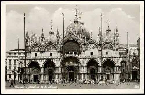 Cartoline Venedig Venezia Markusdom (Basilica di San Marco) 1930