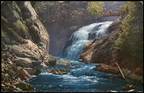 Ansichtskarte Bad Reichenhall Staubachfall - Stimmungsbild 1916