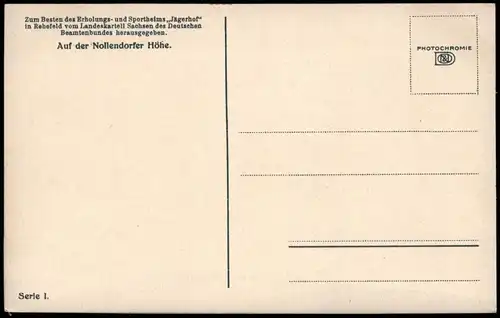 Tellnitz b. Aussig Telnice  Nollendorfer Höhe. Stimmungsbild Photochromie 1912