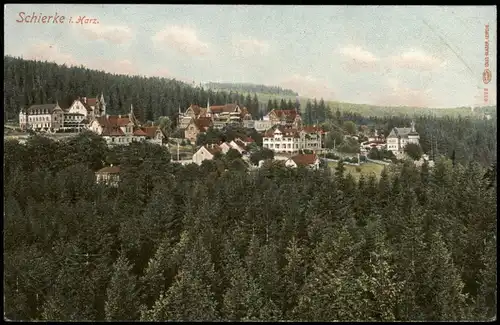 Ansichtskarte Schierke Totale 1912