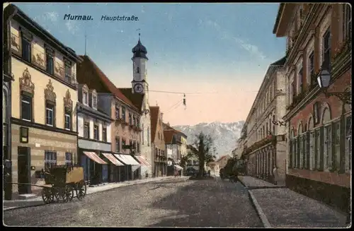 Ansichtskarte Murnau Hauptstraße 1924