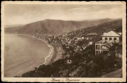 Cartoline Alassio Panorama 1934