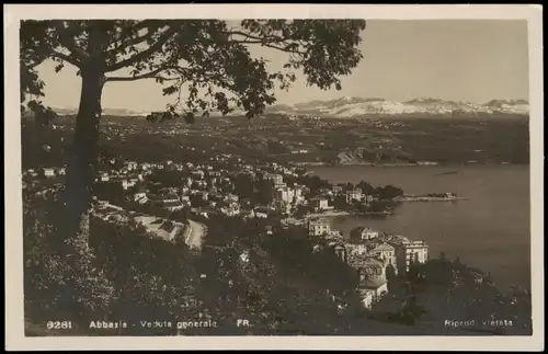 Postcard Sankt Jakobi Opatija (Abbazia) Veduta generale 1931