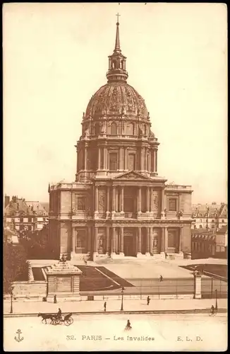 CPA Paris Les Invalides 1910