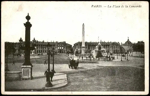 CPA Paris Place de la Concorde / Platz der Eintracht 1910