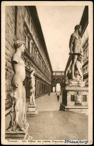 Cartoline Florenz Firenze Uffici da piazza Signoria 1930