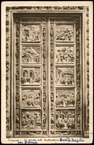Cartoline Florenz Firenze Le porte del Battistero 1930