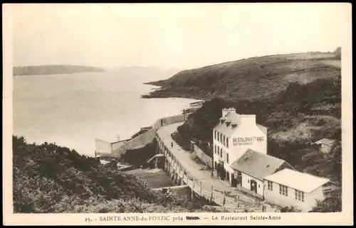 CPA .Frankreich SAINTE-ANNE-du-PORZIC Restaurant Sainte-Anne 1941