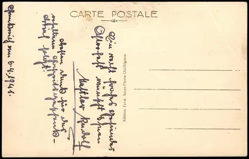 CPA .Frankreich SAINTE-ANNE-du-PORZIC Restaurant Sainte-Anne 1941