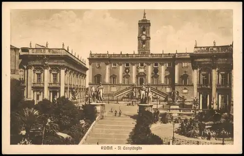 Cartoline Rom Roma Il Campidoglio 1920